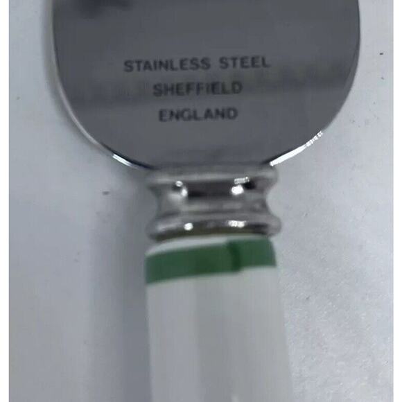 Spode Christmas Tree Cheese Knife Server Spreader Stainless Steel Blade England - Picture 6 of 10